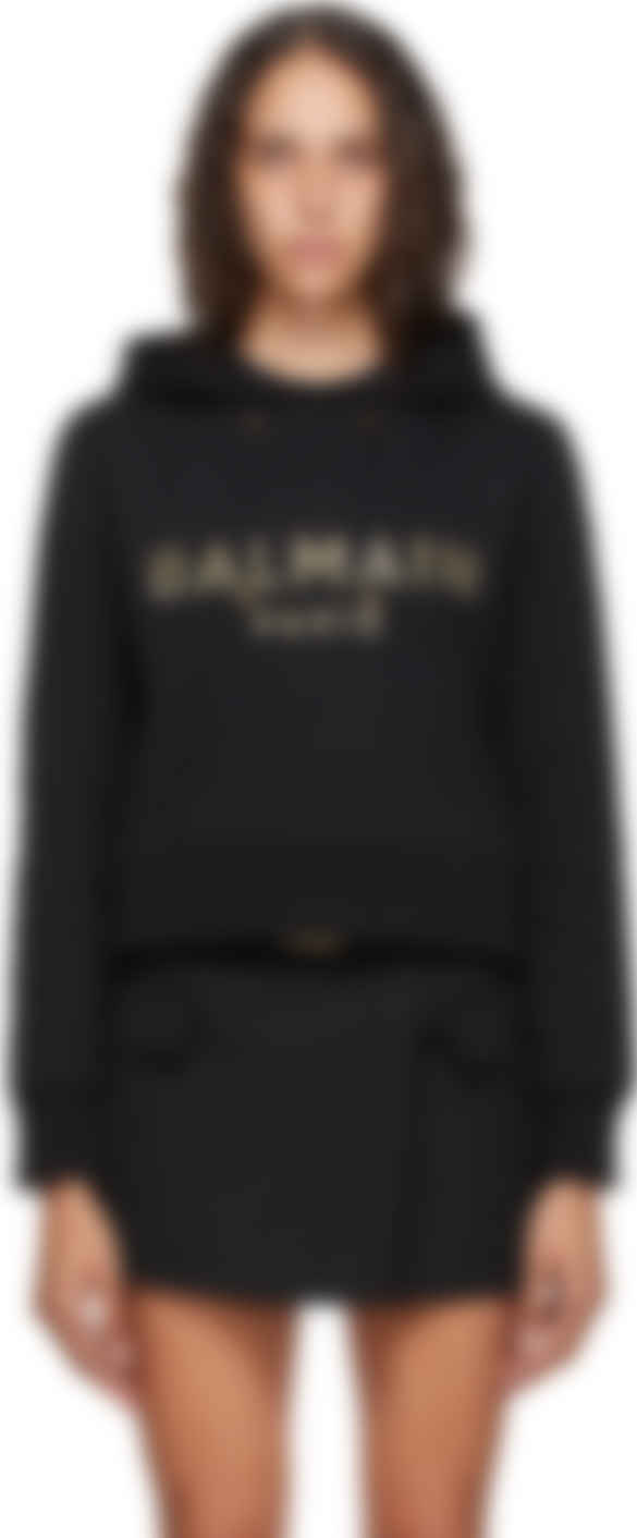 balmain black hoodie