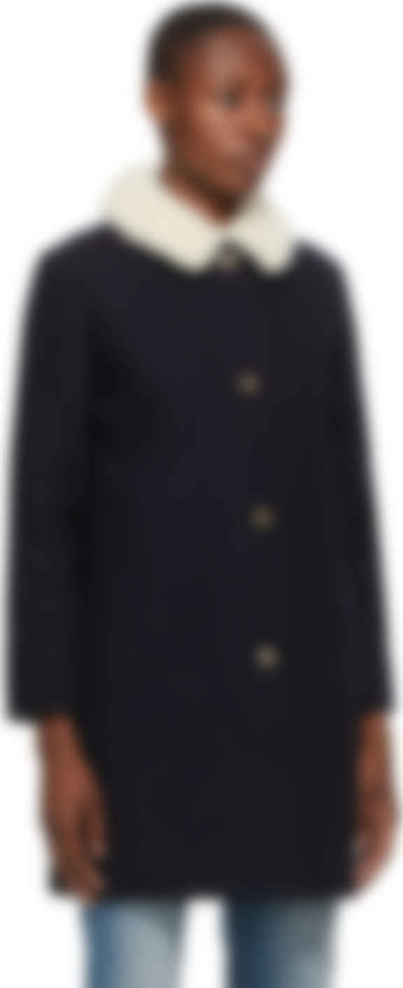 manteau bleu marine