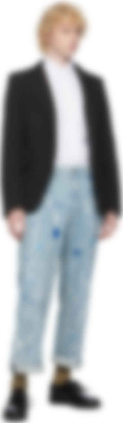 junya watanabe paint splatter jeans