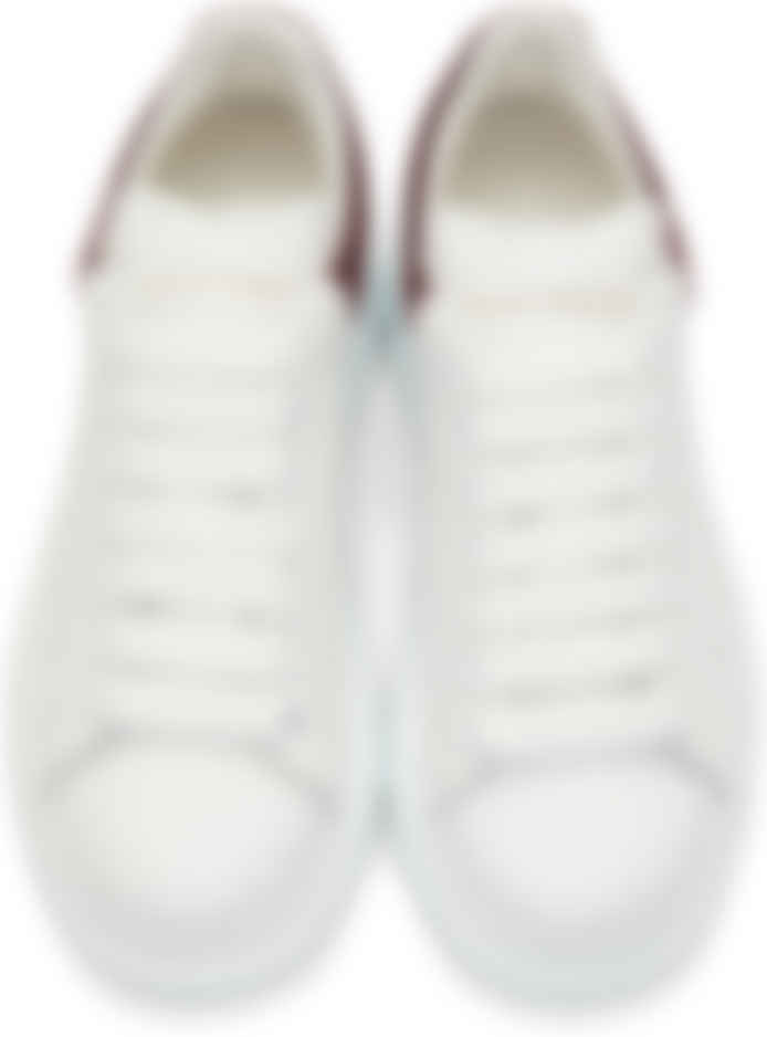 burgundy alexander mcqueen sneakers