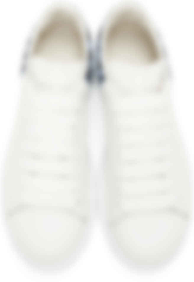 alexander mcqueen white snake oversized sneakers