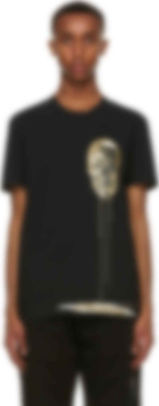 black and gold t shirt