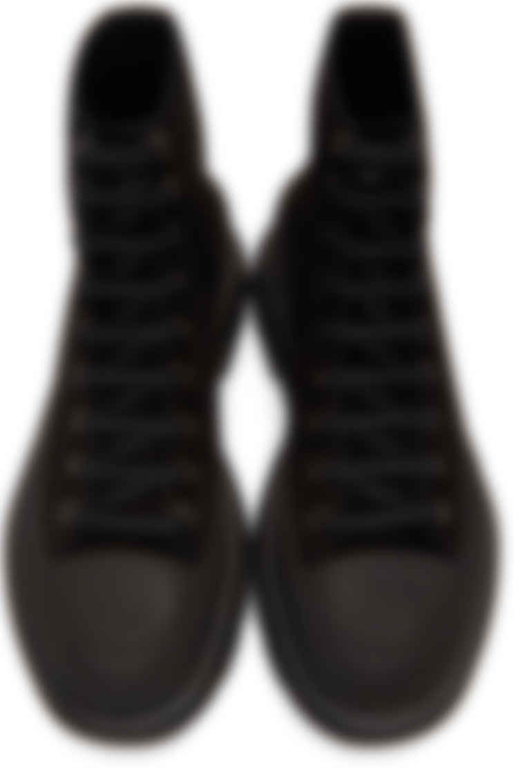 alexander mcqueen black suede sneakers