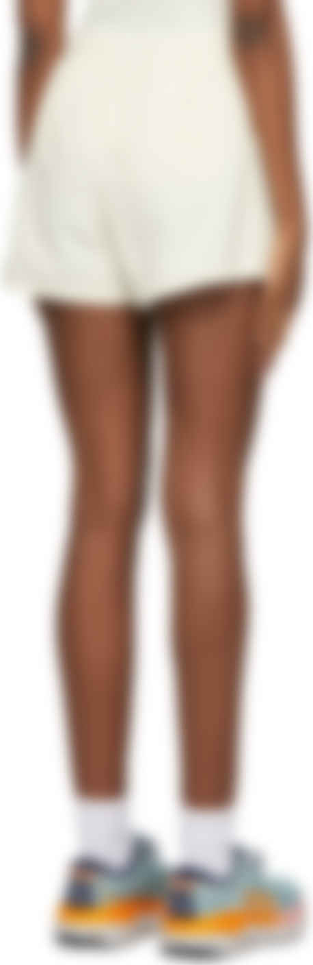 white corduroy shorts