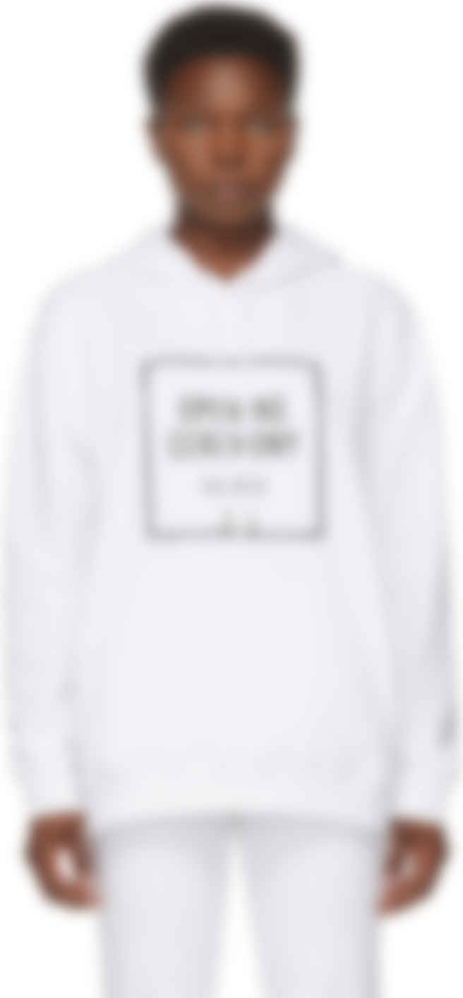 white box logo hoodie