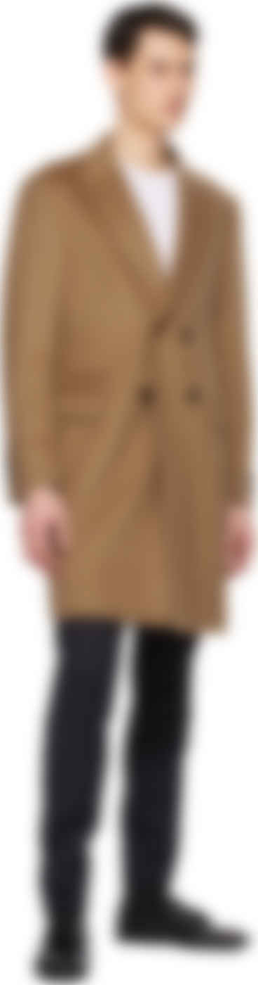 tan cashmere coat