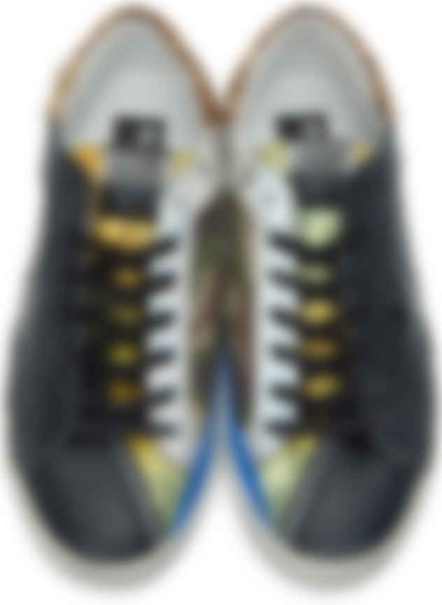 golden goose black snake sneakers