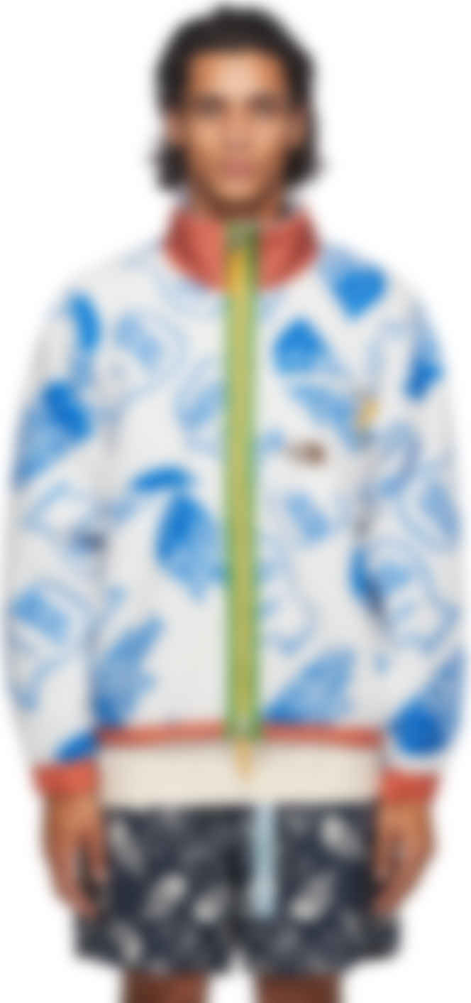 white north face zip up