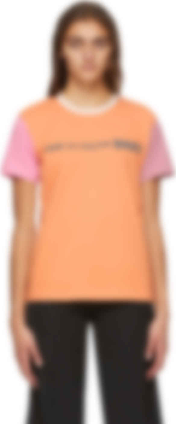 comme des garcons orange shirt