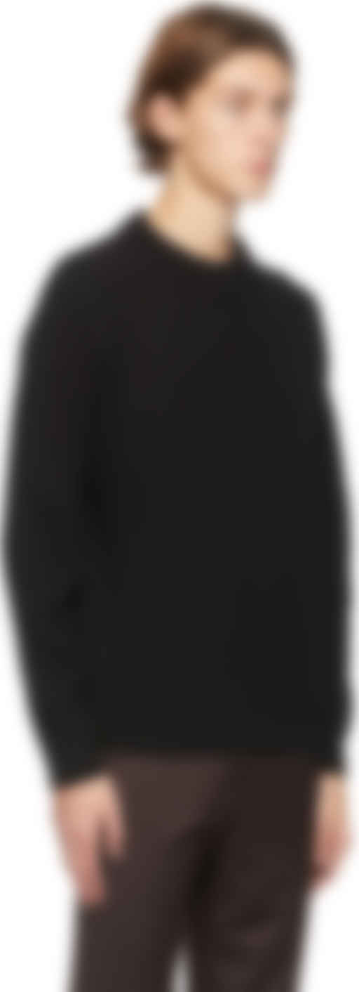black chunky sweater