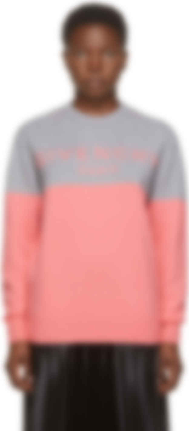 pink logo sweater