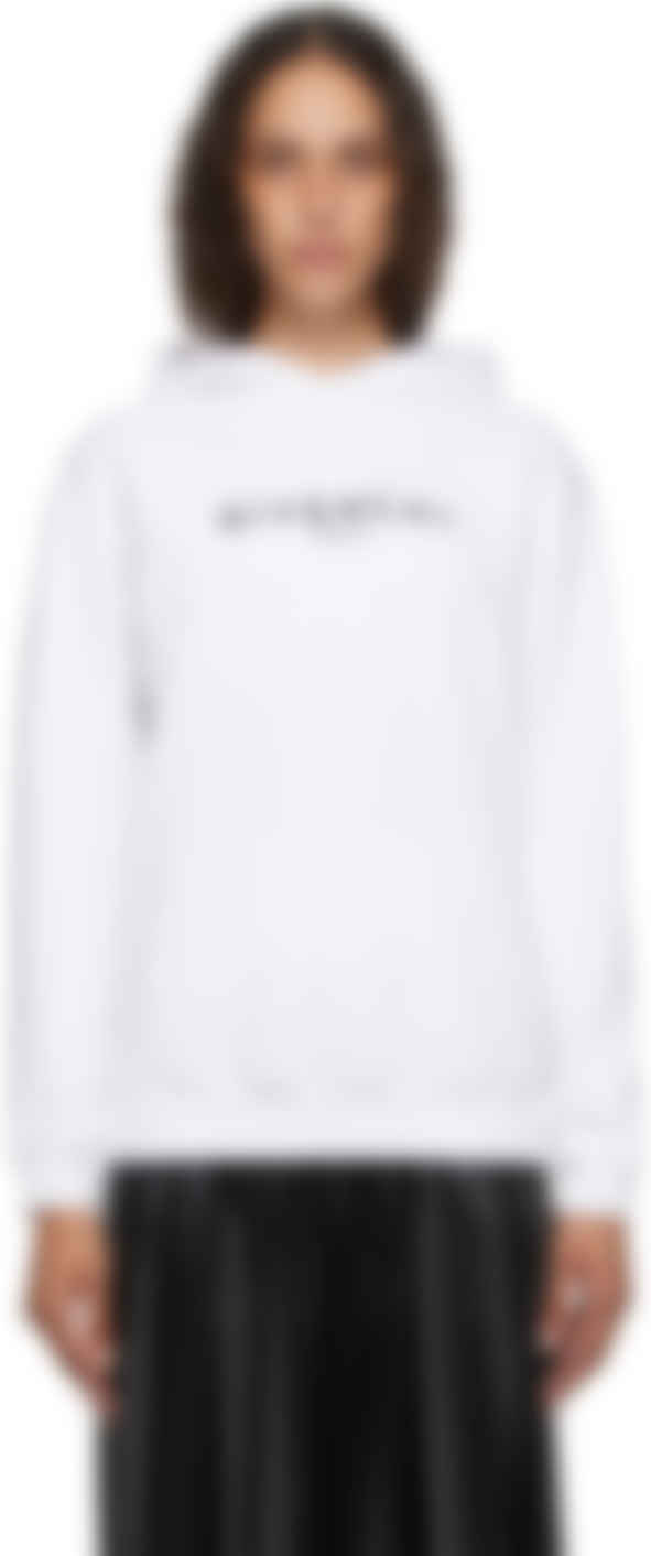 paris white hoodie