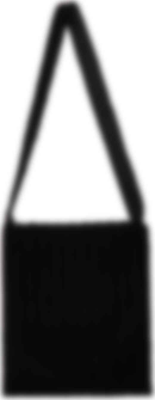 black corduroy tote bag