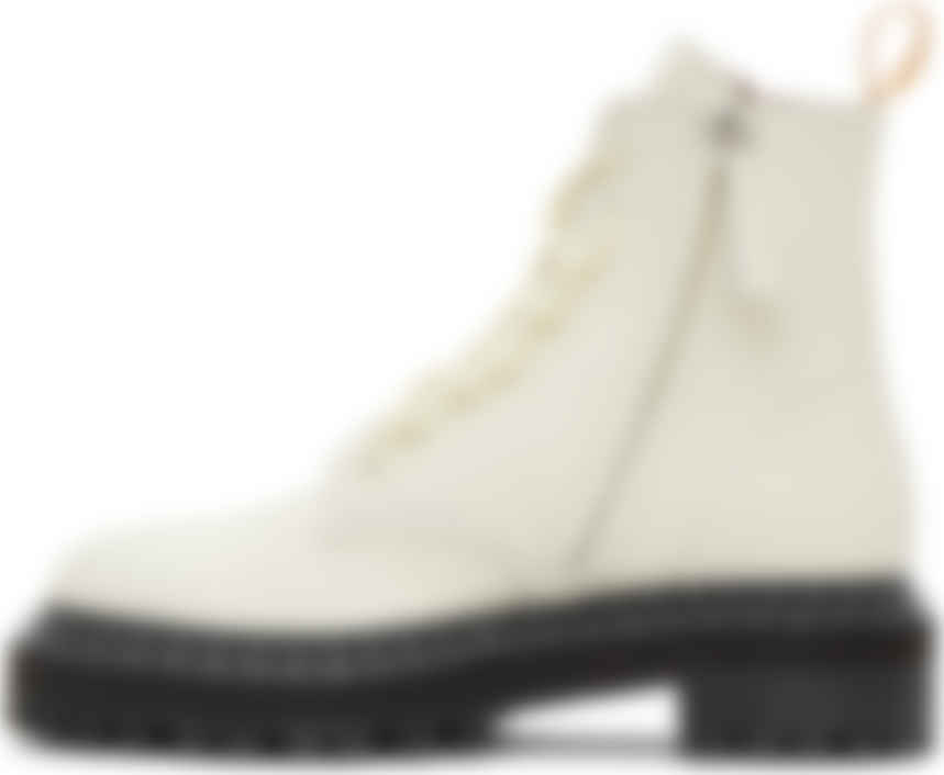White Lace Up Boots By Proenza Schouler On Sale
