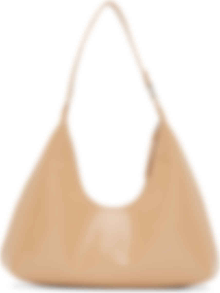 beige patent bag