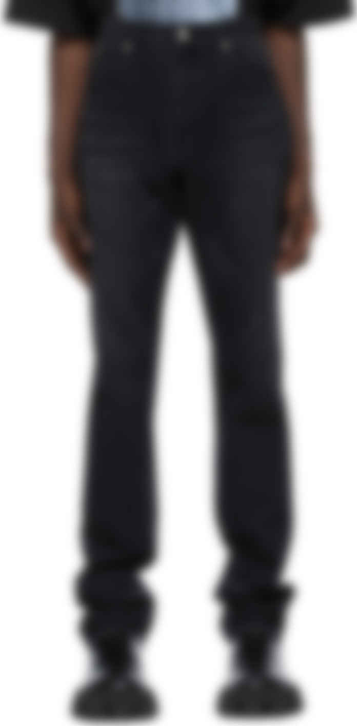 straight black ripped jeans