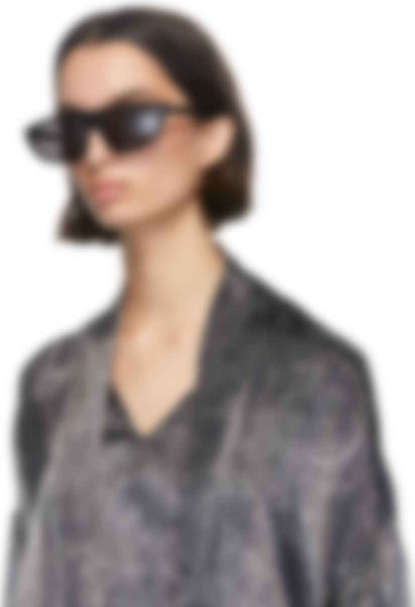 balenciaga black cat eye sunglasses