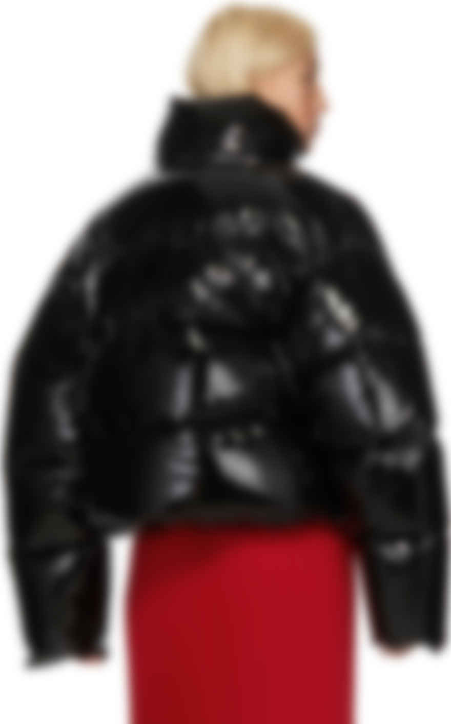 cropped puffer jacket shiny