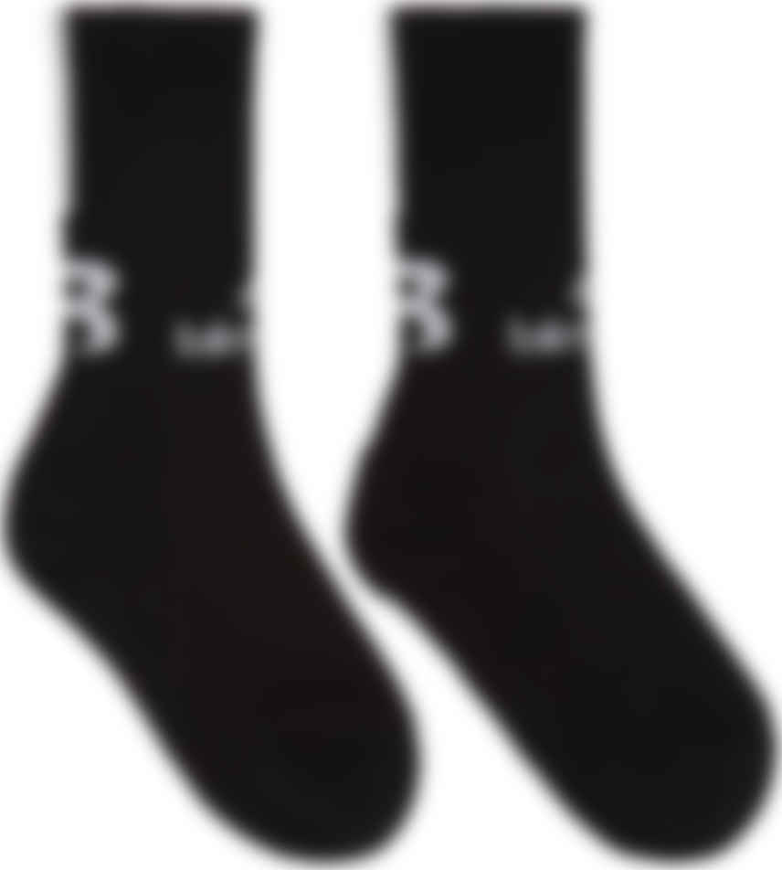 balenciaga socks all black