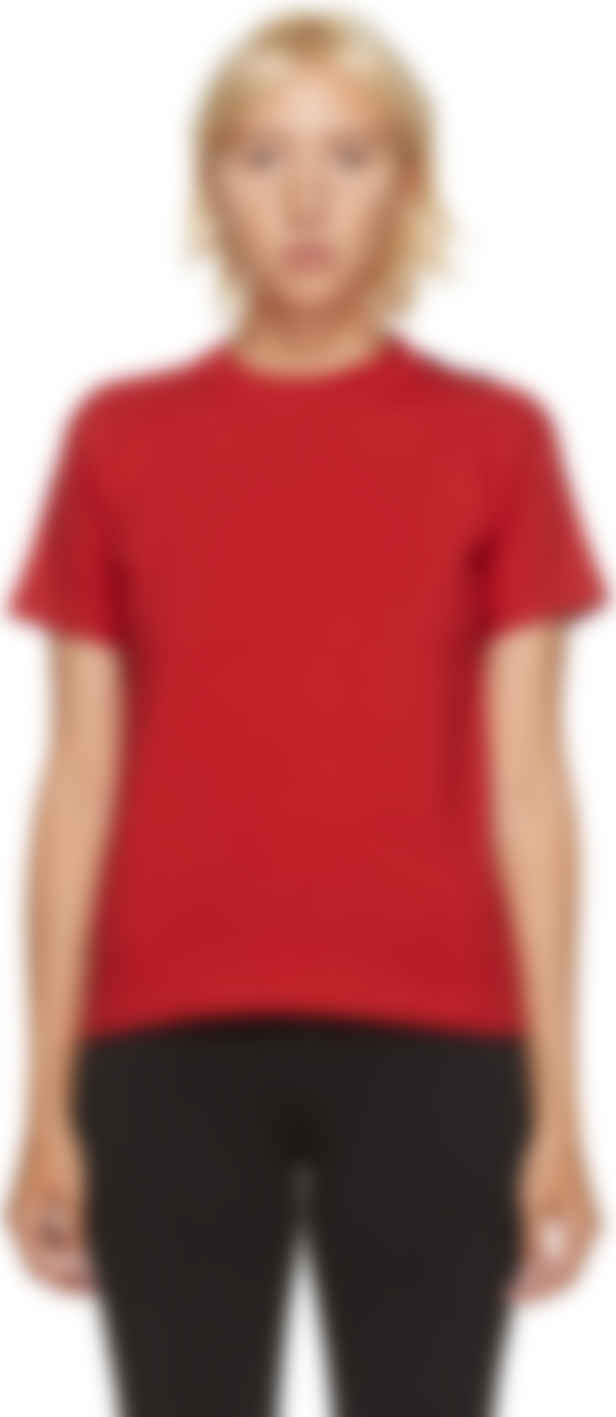 red balenciaga t shirt