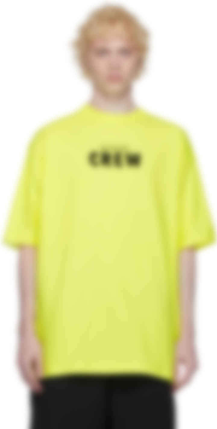 yellow balenciaga t shirt