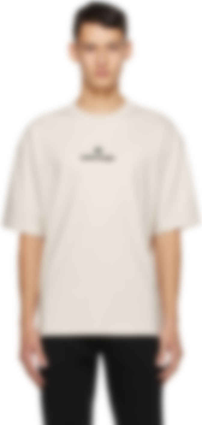 balenciaga white logo t shirt