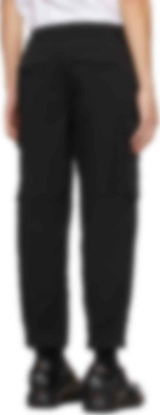 black twill cargo pants