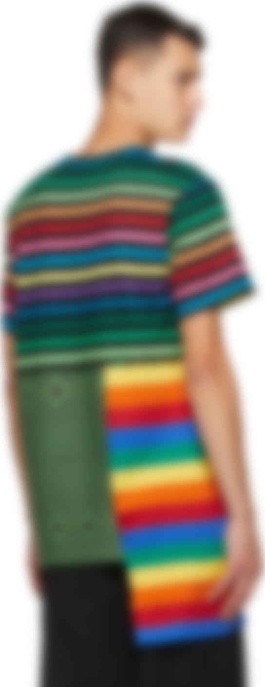 comme des garcons quarter zip pattern