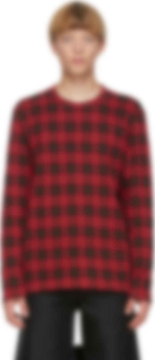 comme des garcons checkered shirt