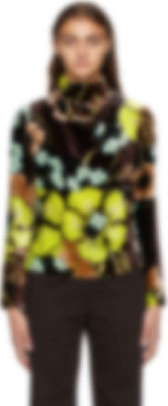 yellow velvet blouse