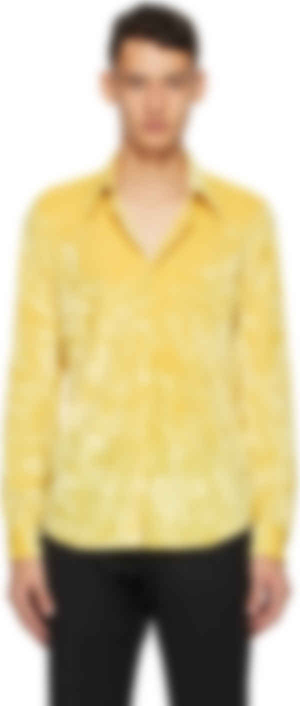 yellow velvet shirt