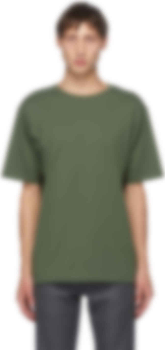 round neck green t shirt