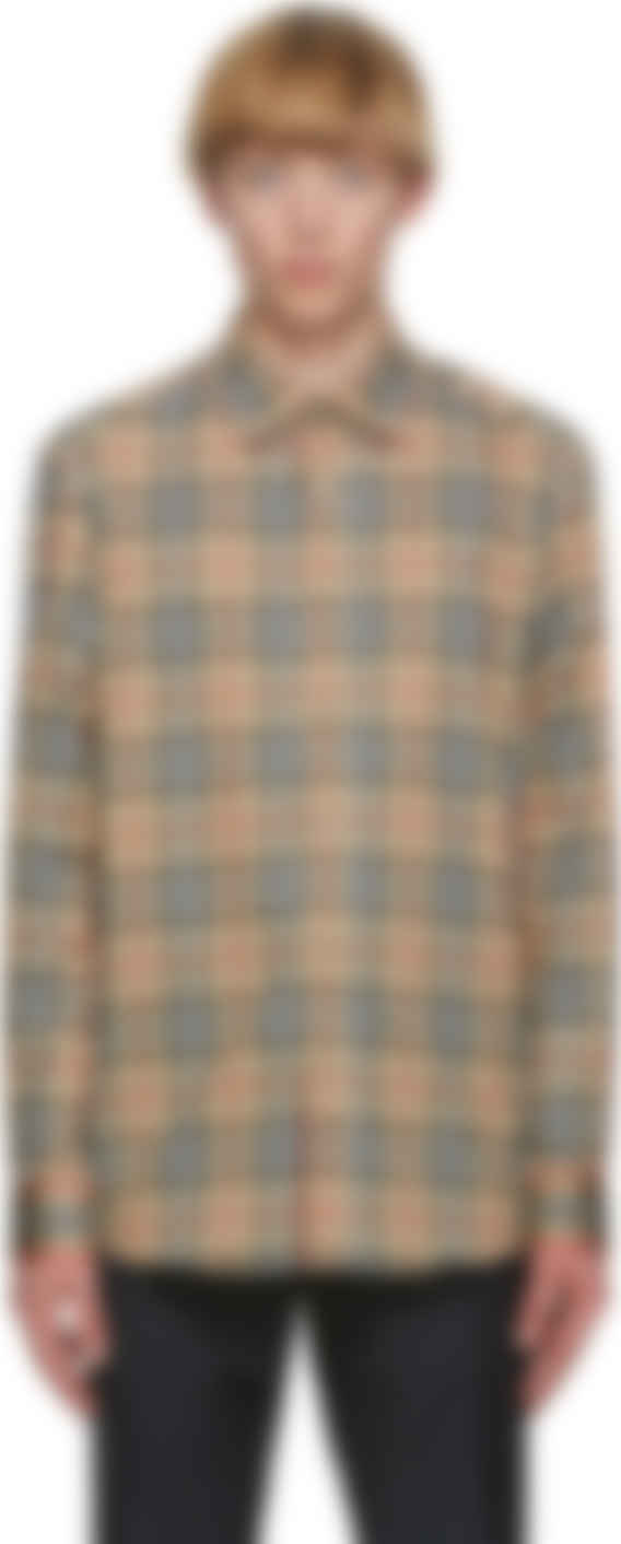 beige burberry shirt