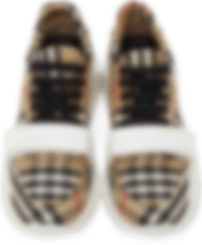 burberry regis check sneakers