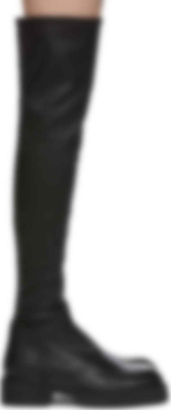 ann demeulemeester over the knee boots