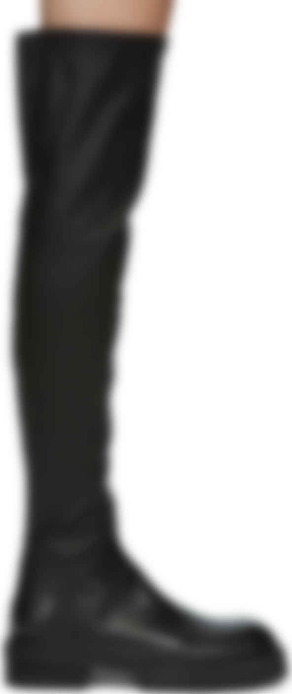 black over the knee sock boots