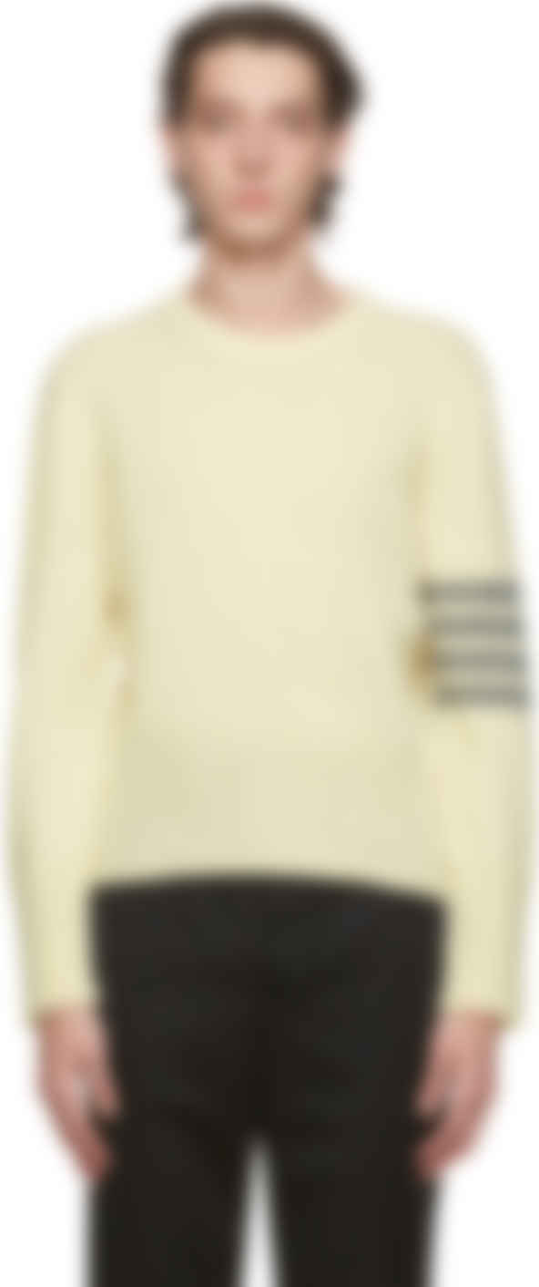 thom browne white sweater