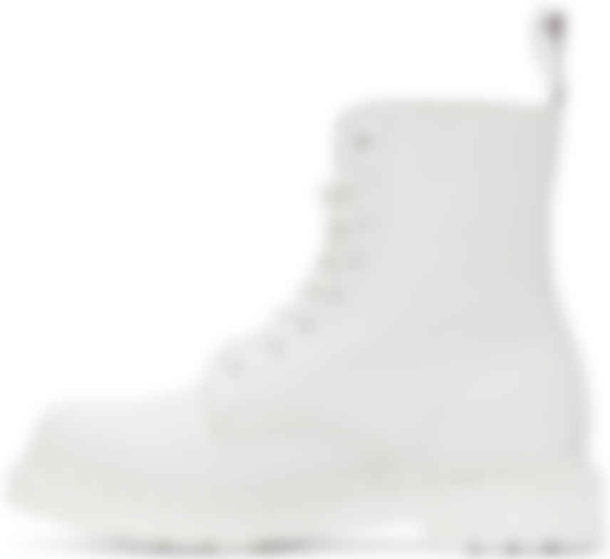 dr martens white mono boots