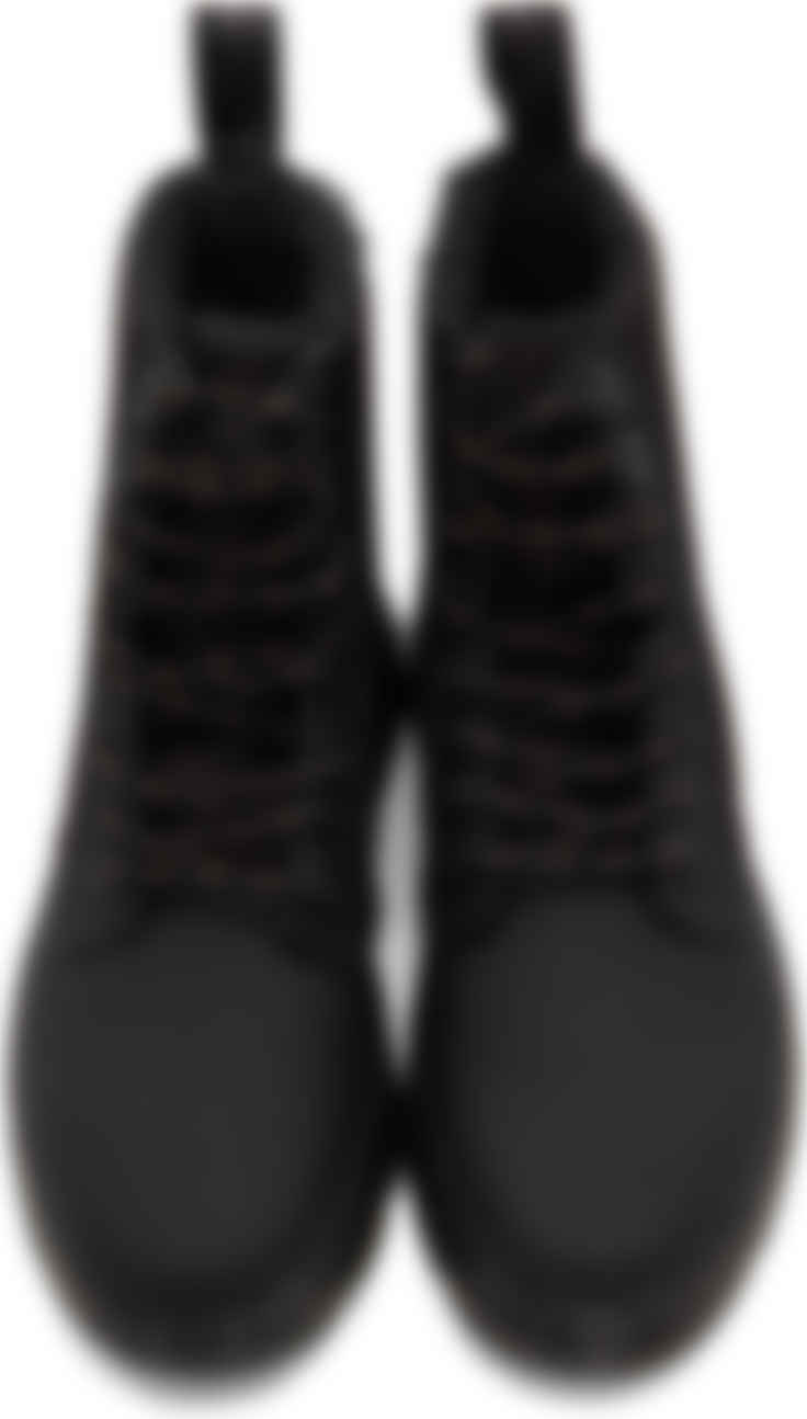 dr martens black fur