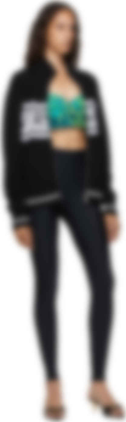 versace leggings black