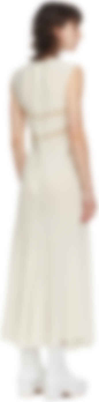 white silk slip dress