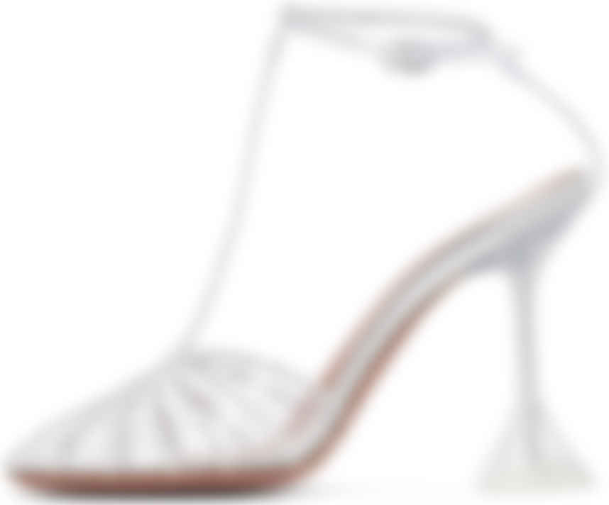 amina clear heels
