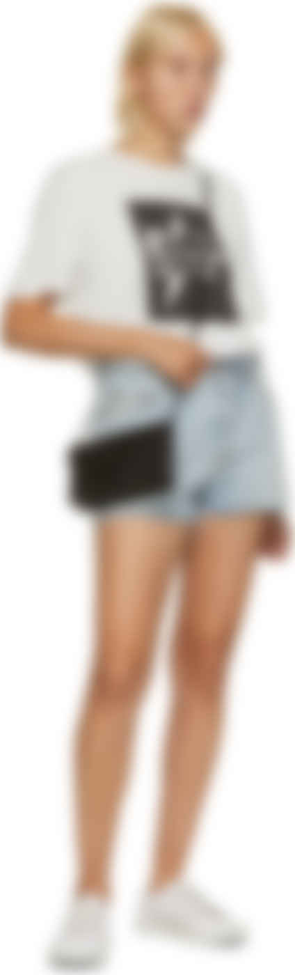 black monogramme envelope chain wallet bag