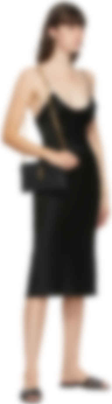 saint laurent black monogramme envelope chain wallet bag