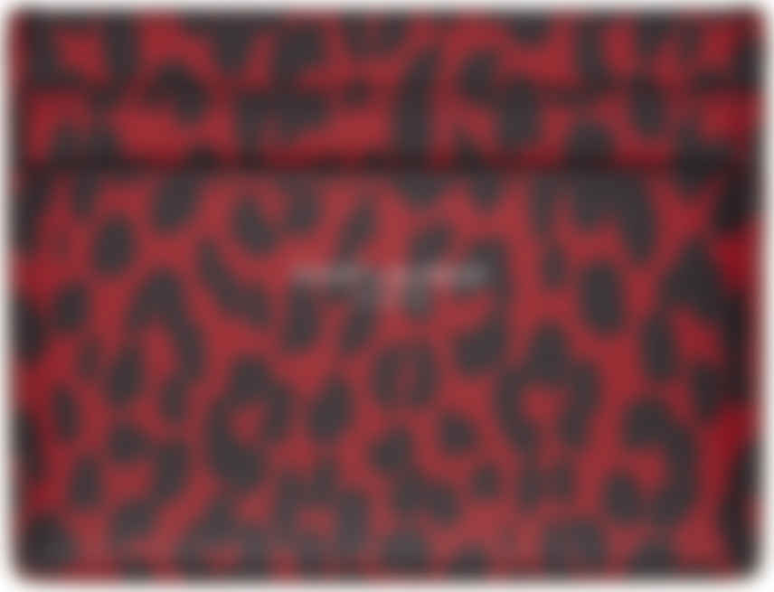 red and black leopard print