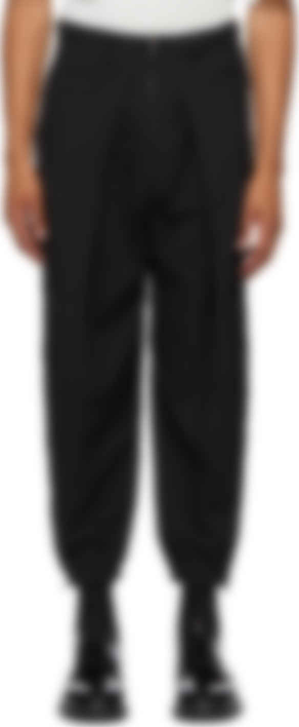 black zipper cargo pants