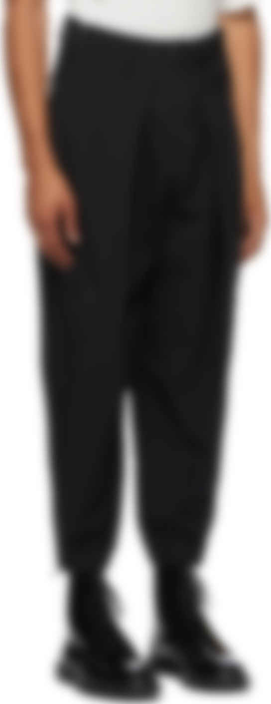 black zipper cargo pants