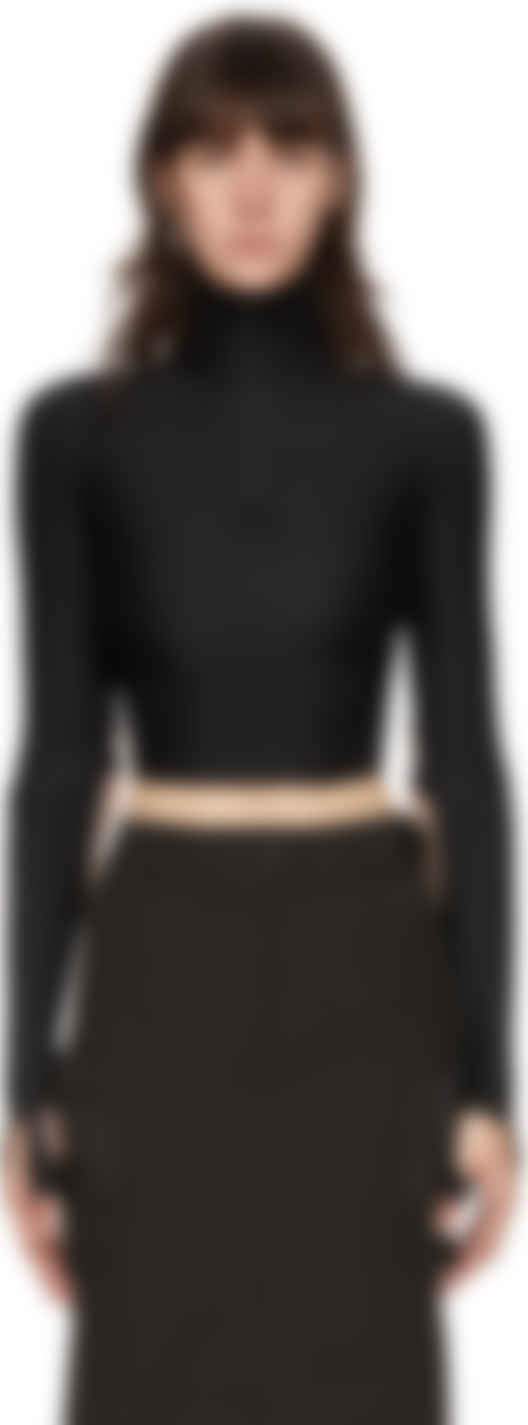 black half turtleneck