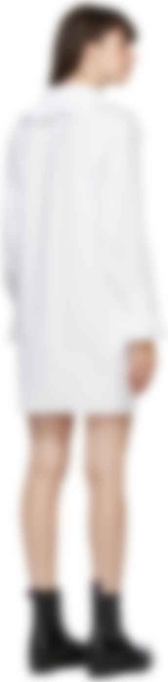 msgm white ruffle dress