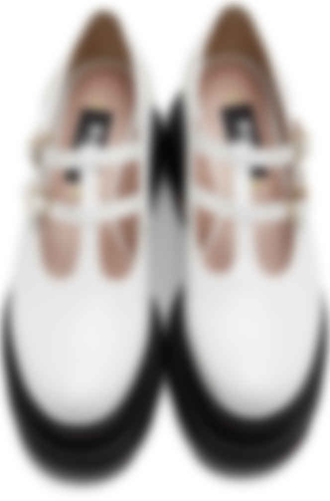white platform mary janes